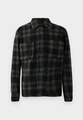 Jack & Jones JORBLEECKER TEDDY OVERSHIRT LS - Summer jacket - sky captain