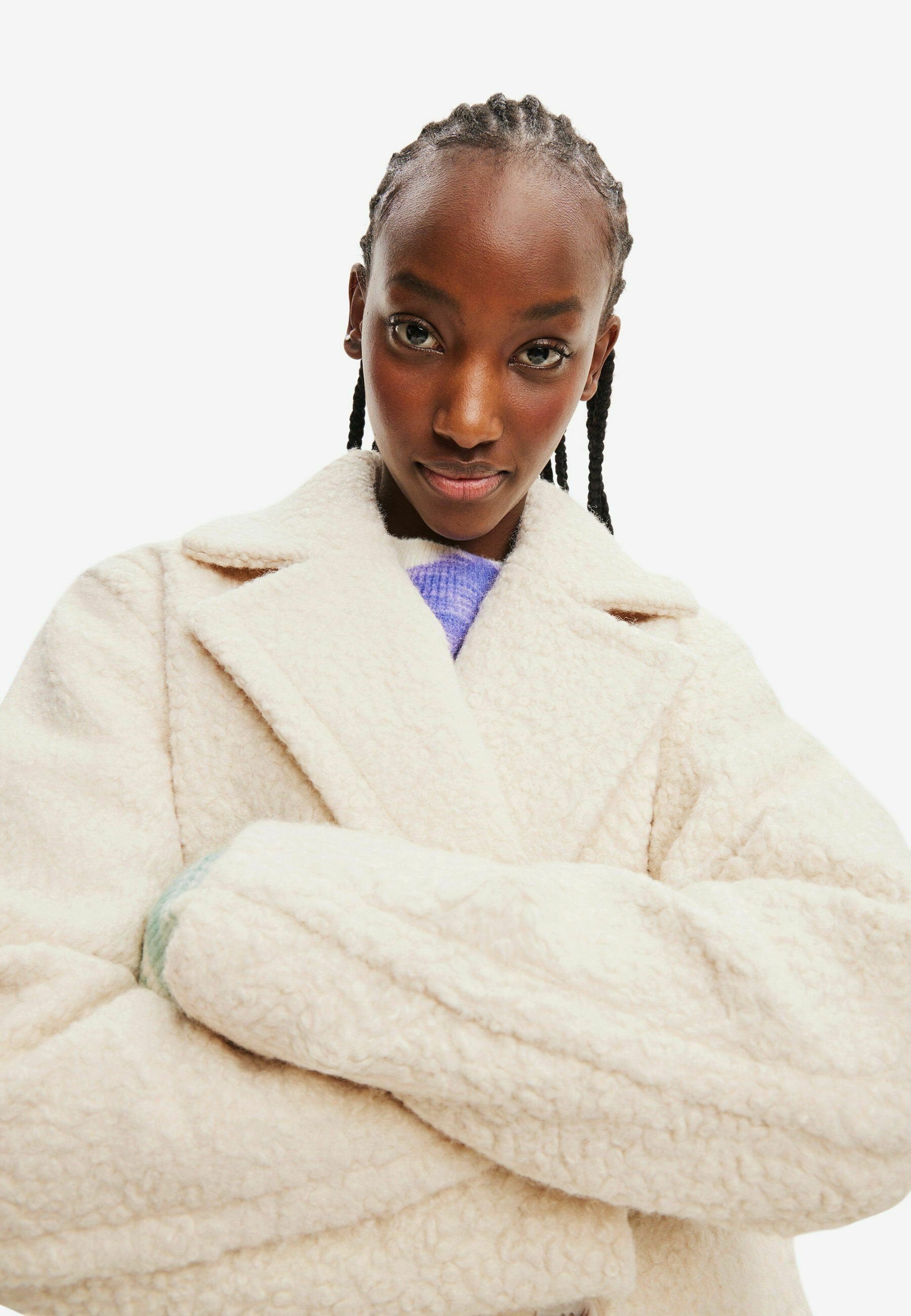 Desigual DOUBLE-BREASTED BOUCLÉ