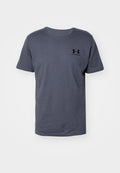 Under Armour LEFT CHEST LOGO - Sports T-shirt - castlerock/black