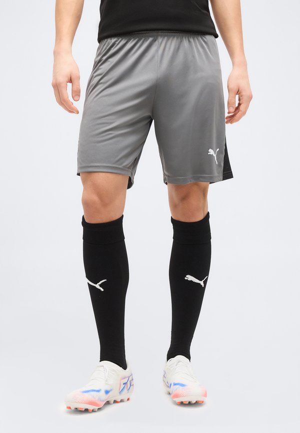 Puma TEAMLIGA26 SHORTS - Sports shorts - flat medium gray/white/black