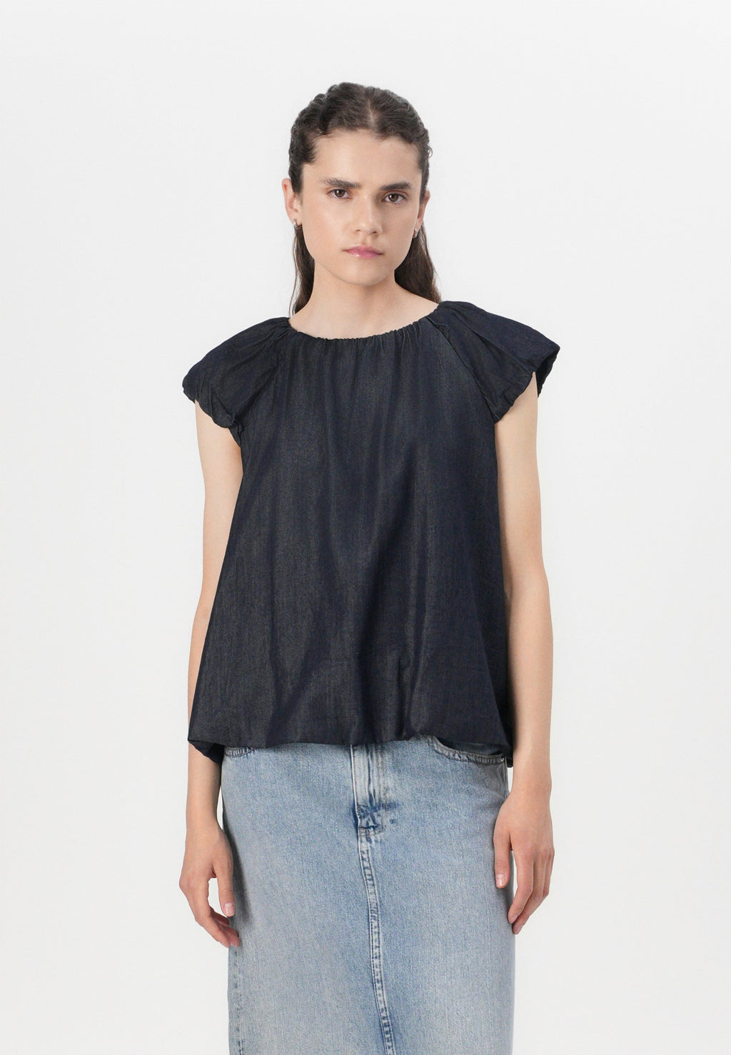 Selected Puff sleeved denim