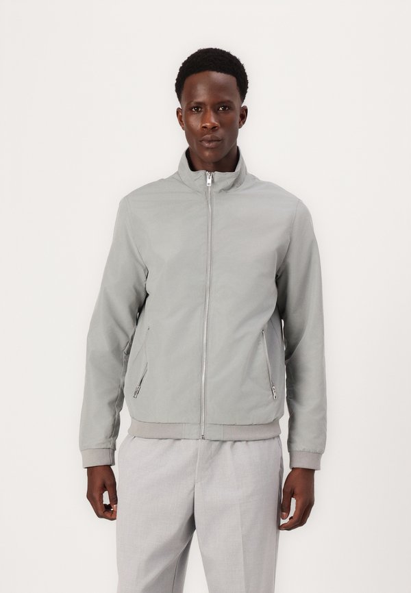 Jack & Jones JJERUSH HARRINGTON - Bomber Jacket - ultimate grey