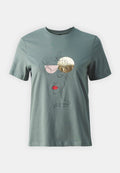 ONLY ONLKITA MIX - Print T-shirt - balsam green