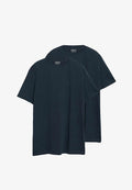 s.Oliver S.OLIVER HERREN T-SHIRT MIT LOGO-PRINT | 2 STÜCK  - Basic T-shirt -  x navy