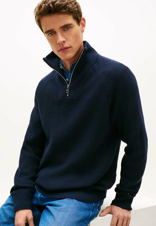 Tommy Hilfiger FISHERMAN RIB-KNIT RELAXED JUMPER WITH WOOL