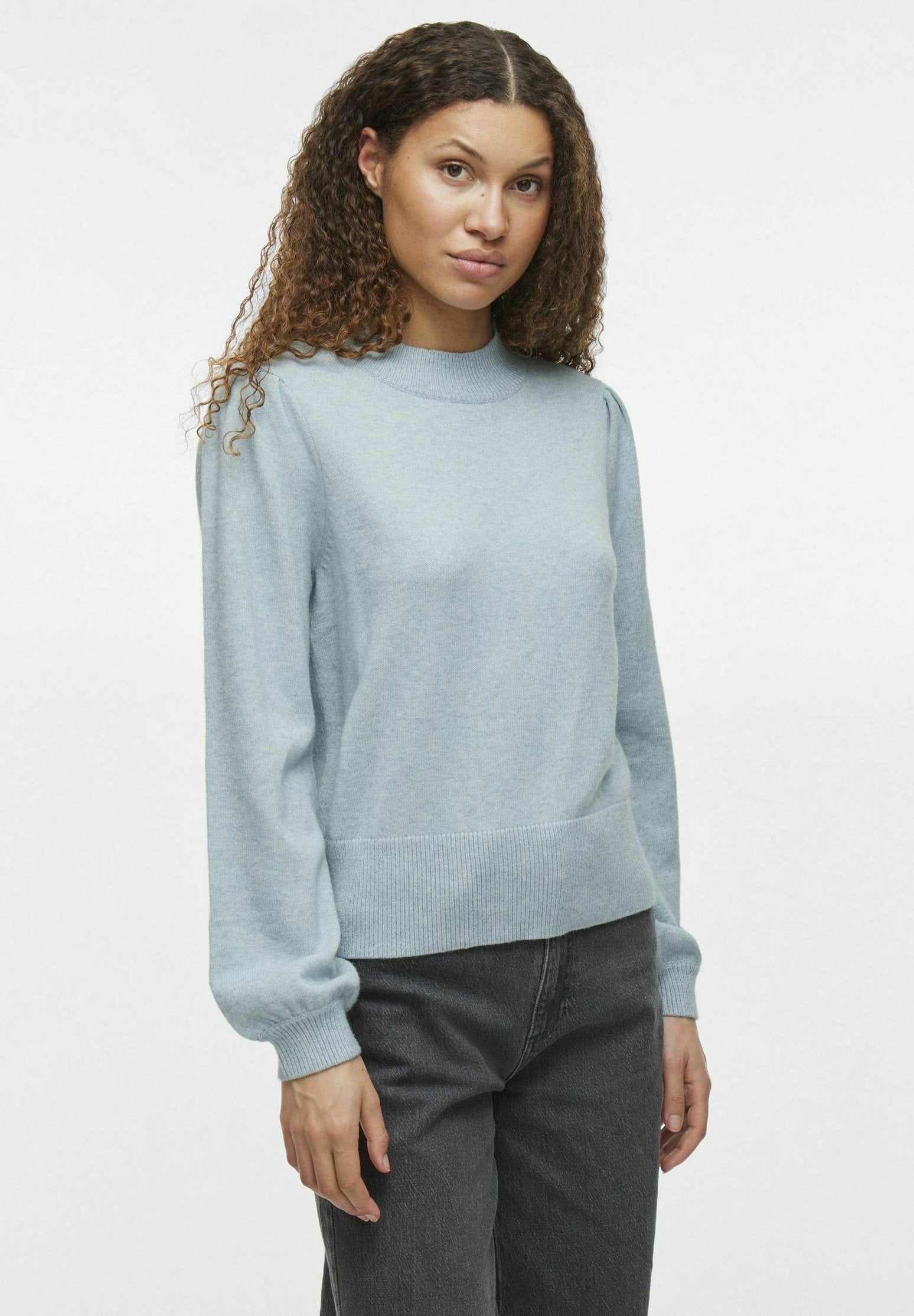 VILA VIRIL TURTLE-NK BALLOON L/S TOP - NOOS