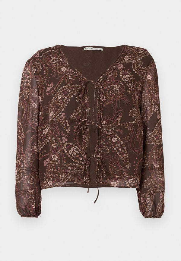 Abercrombie & Fitch TIE FRONT BLOUSE