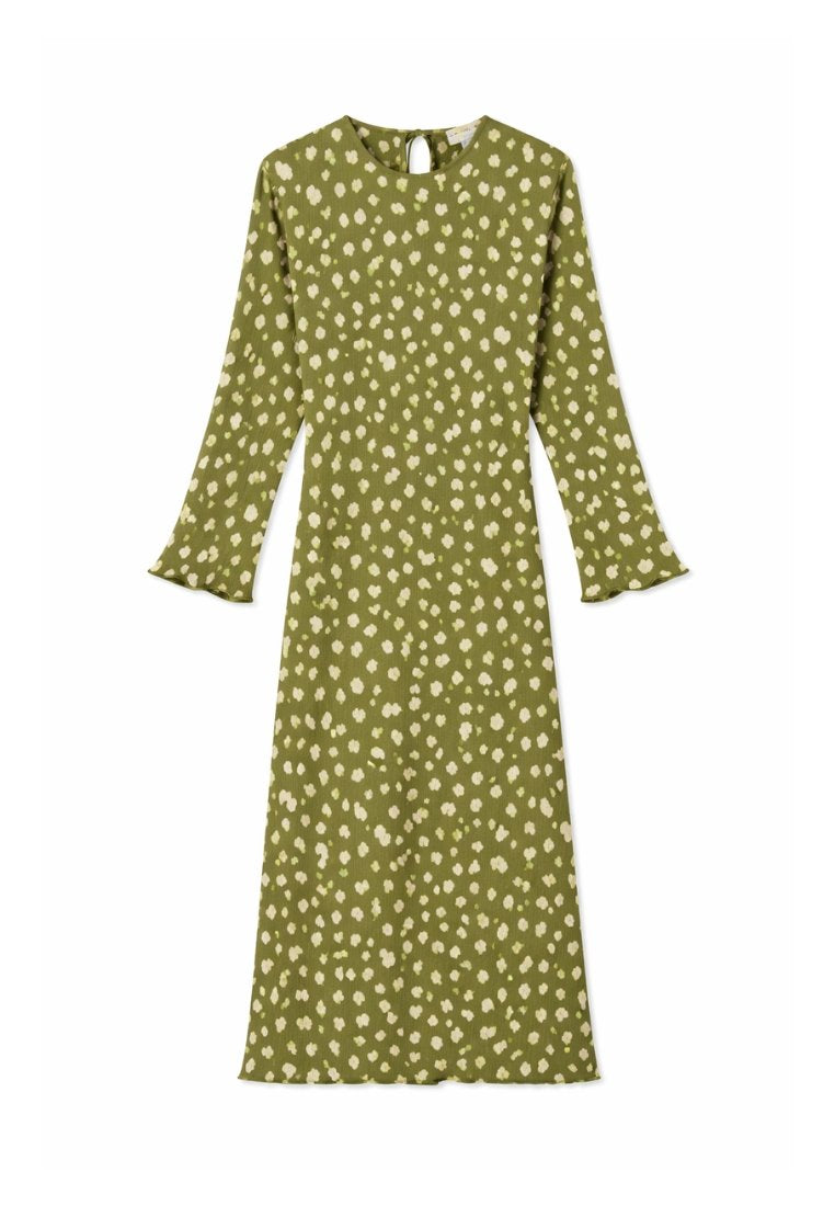 Never Fully Dressed FAWN PLISSE GAIA DRESS