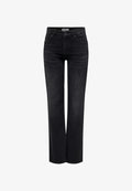 ONLY BLUSH MID STRAIGHT NOOS - Straight leg jeans - washed black