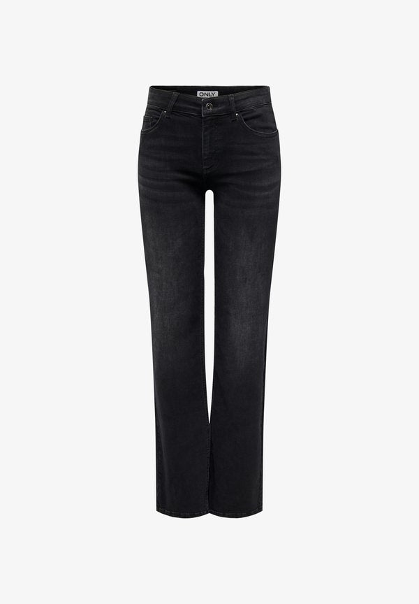 ONLY BLUSH MID STRAIGHT NOOS - Straight leg jeans - washed black