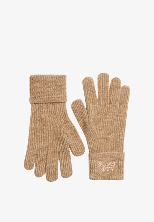 Superdry & Co SOFT - Gloves - toasted coconut brown