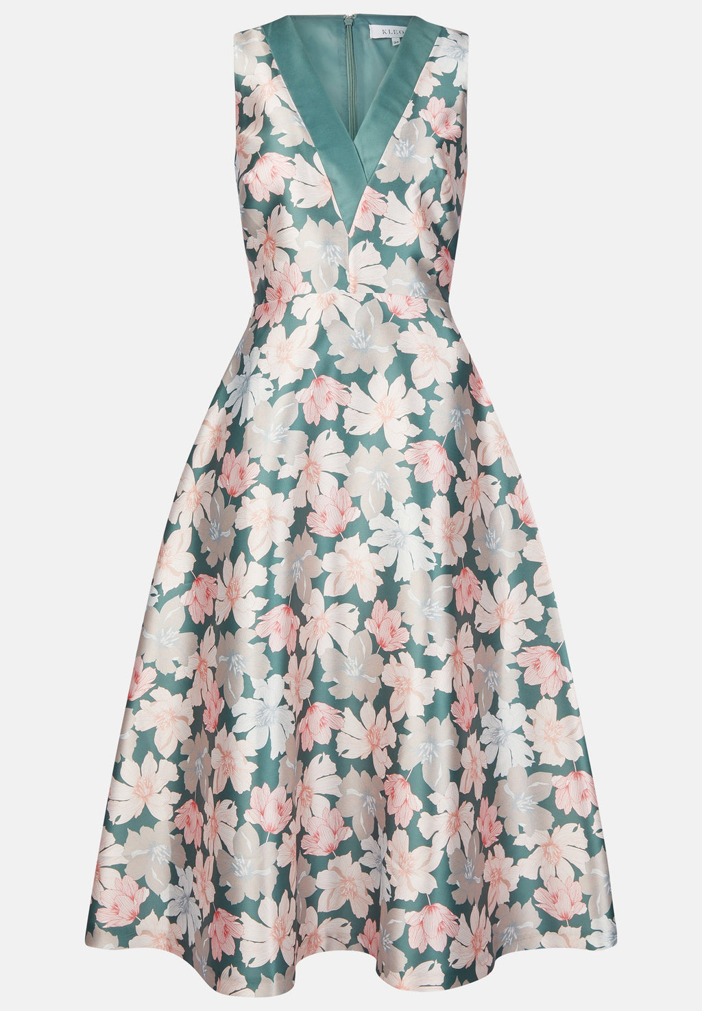 KLEO MIDI MIT BLUMENPRINT UND SCHWINGENDEM