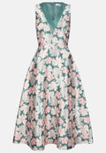 KLEO MIDI MIT BLUMENPRINT UND SCHWINGENDEM