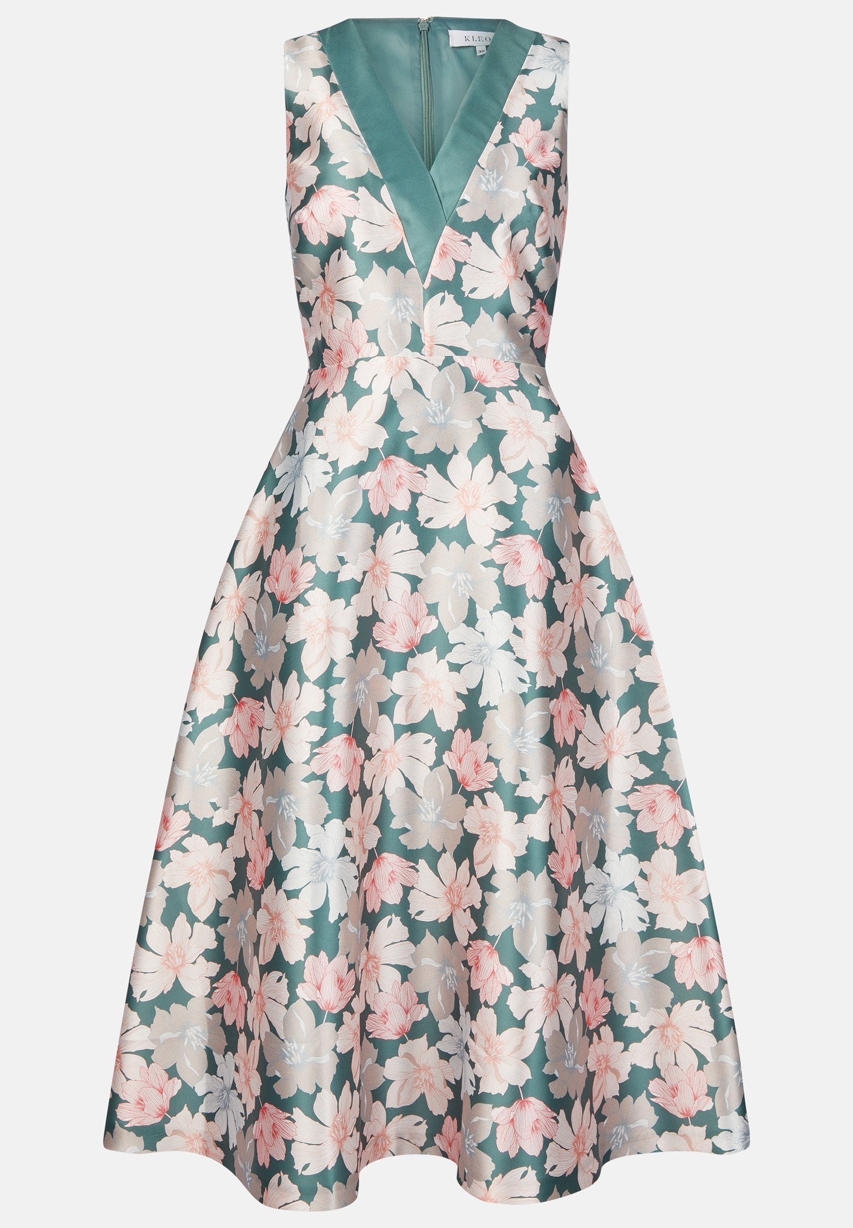 KLEO MIDI MIT BLUMENPRINT UND SCHWINGENDEM