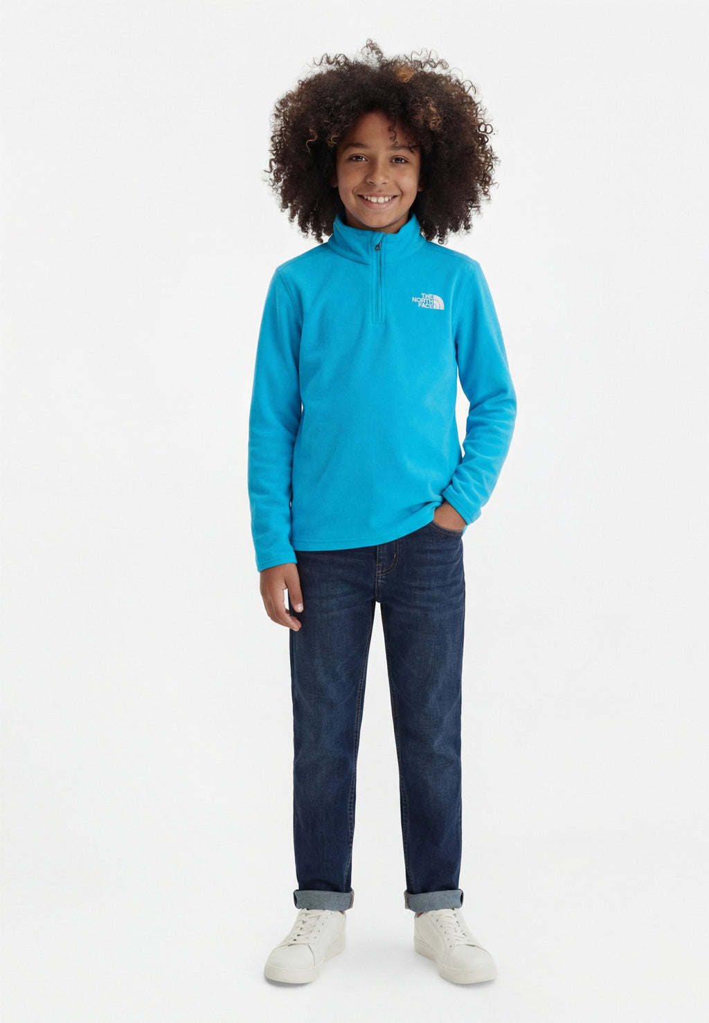 The North Face TEEN GLACIER  ZIP PULLOVER UNISEX