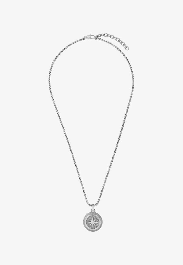 TOM TAILOR KOMPASS - Necklace - grau