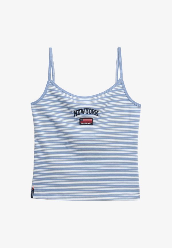 Superdry & Co Top - tidal blue stripe