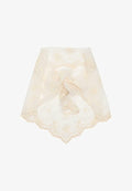 Bershka EMBROIDERED - SCARF - Scarf - beige