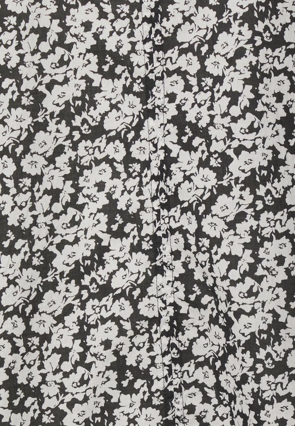 Marc O'Polo BLOUSE TUNIC SHAPE STAND UP COLLAR LONG SLEEVE GATHERING PRINTED