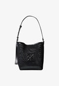 Calvin Klein EMBLEM BUCKET - Handbag - black