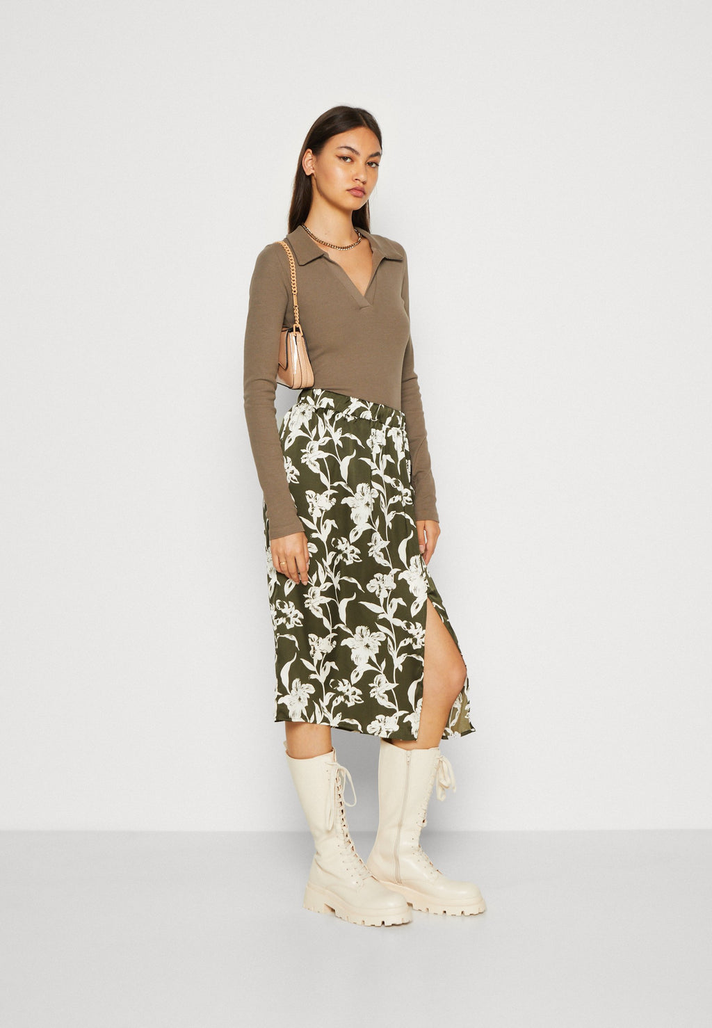 VILA VIJILIA SIRI MIDI SLIT SKIRT