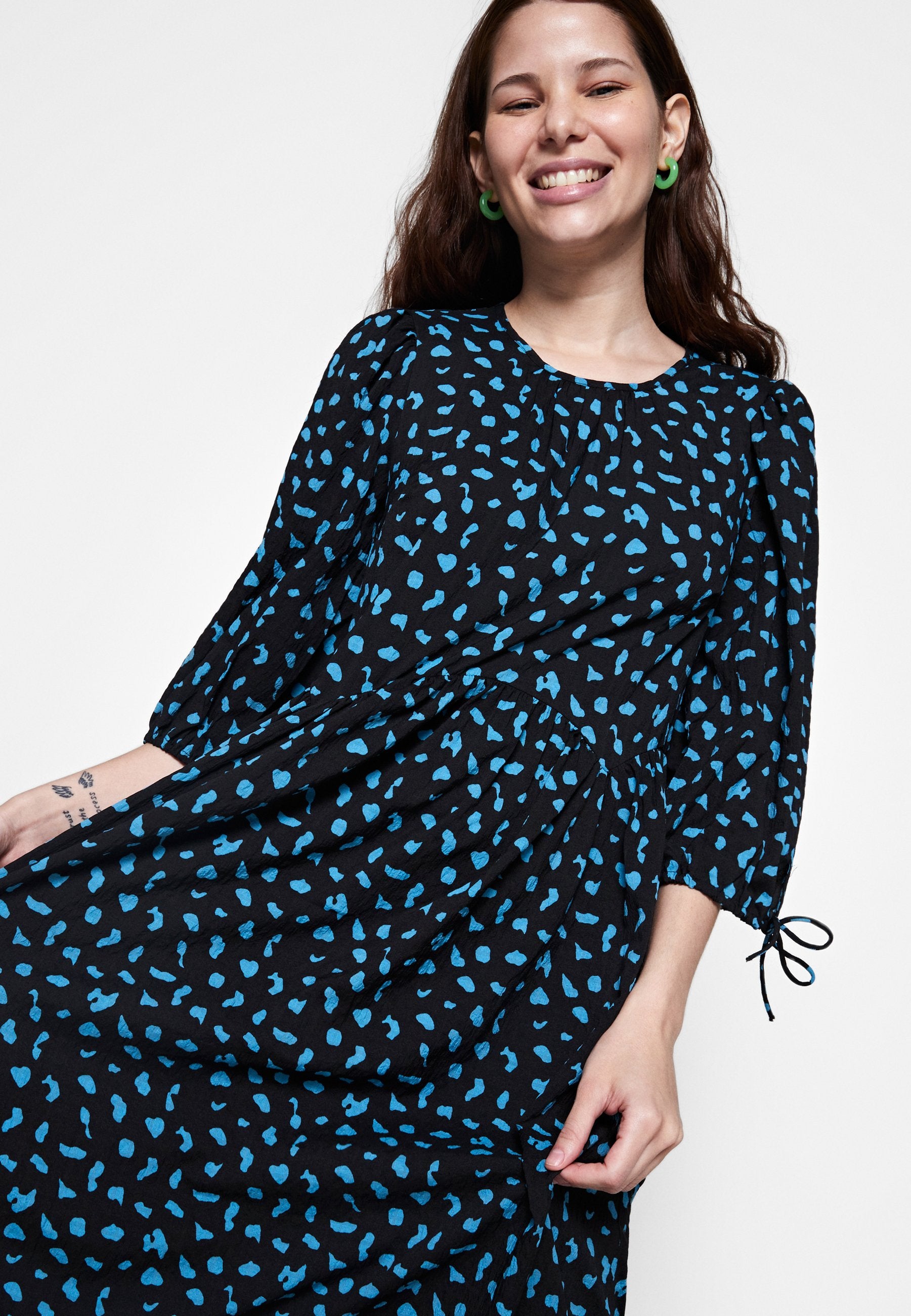 Pieces PCANEMONE MIDI DRESS