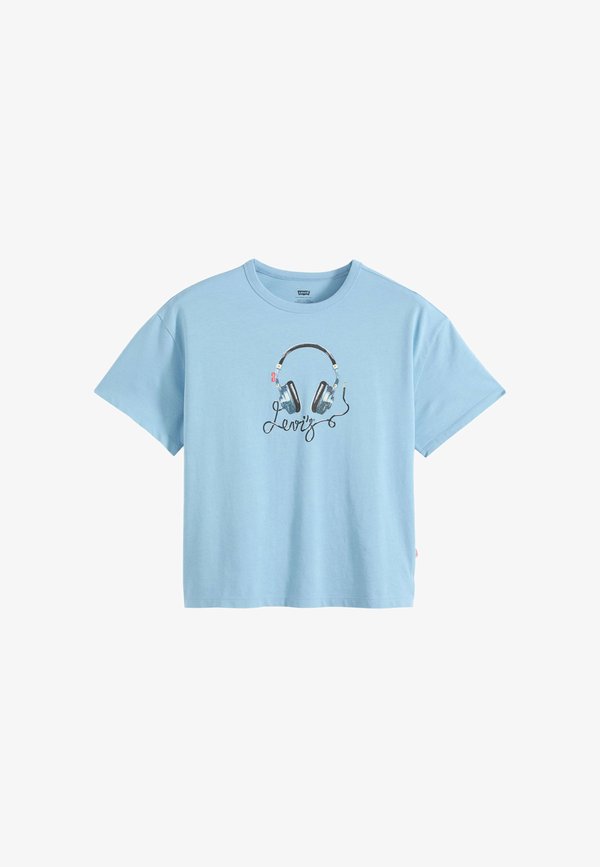 Levi's® Print T-shirt - lse denim headphones coral blush - blues