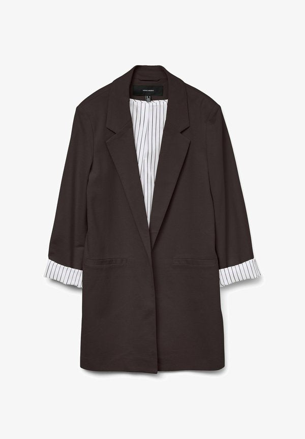 Vero Moda Curve VMCHARUKI - Blazer - chocolate torte