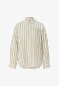 s.Oliver Button-down blouse - hellbraun