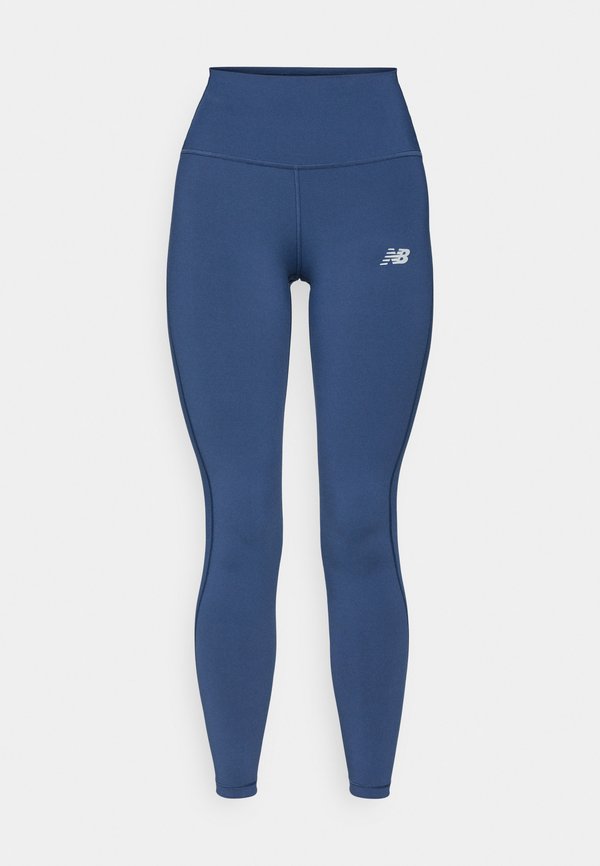 New Balance SLEEK HIGH RISE LEGGING - Running tights - navy