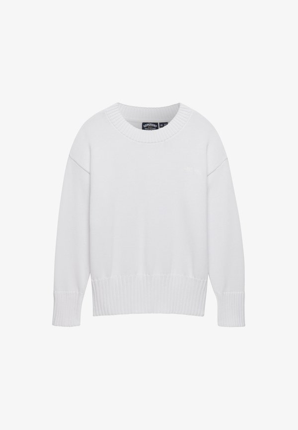 Superdry & Co ESSENTIAL CREW NECKLINE - Jumper - bright white
