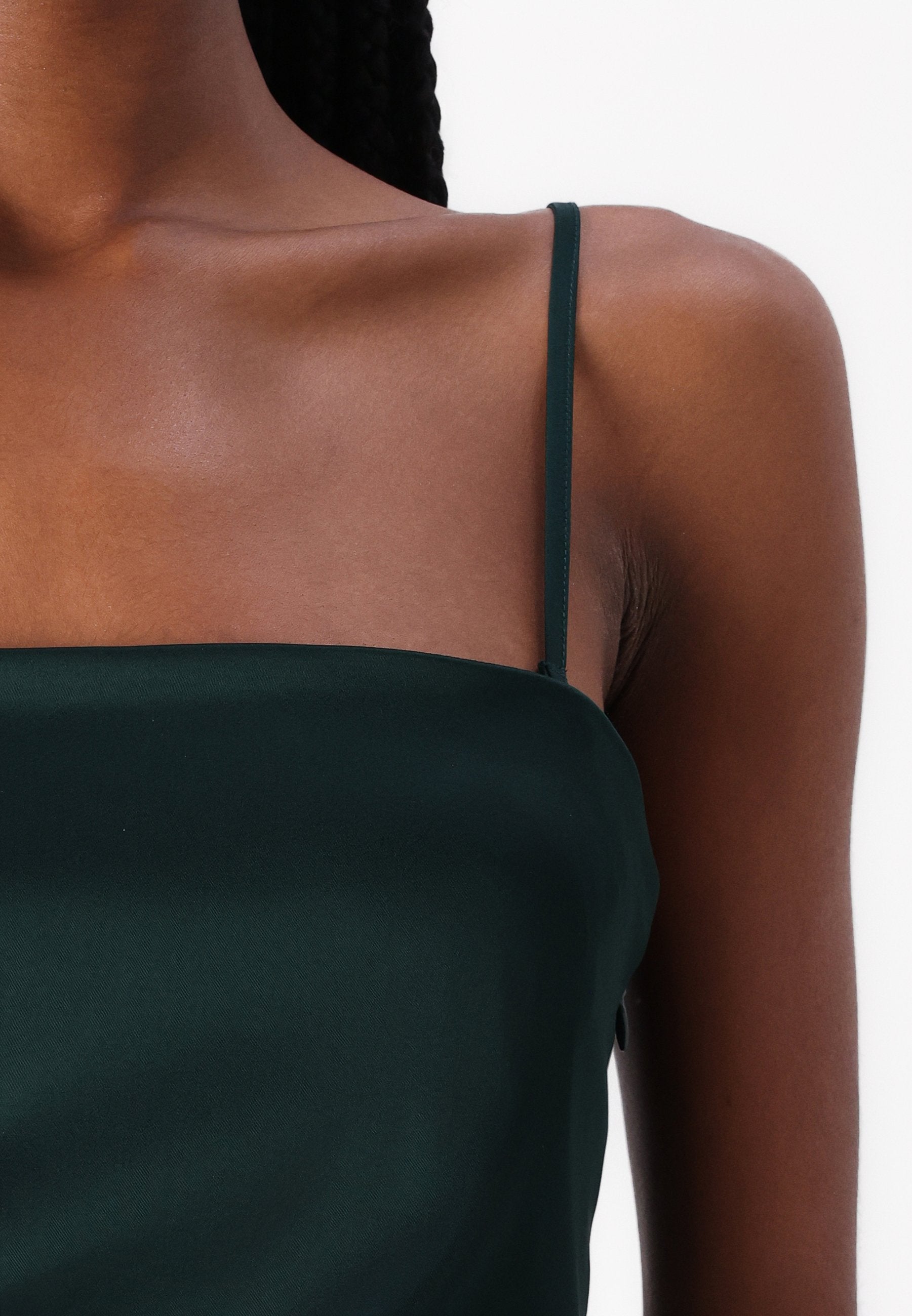 Abercrombie & Fitch Long-Length Satin Tube Top