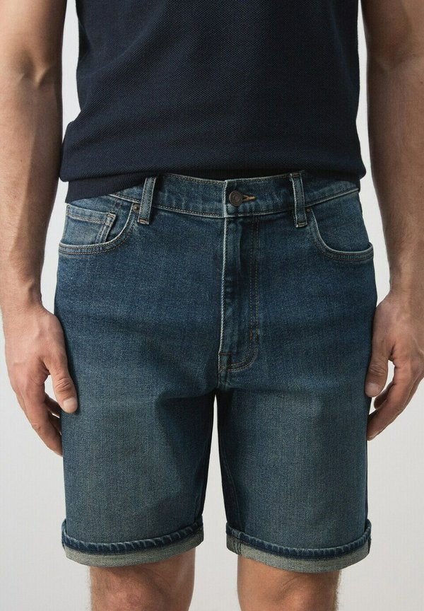Mango Denim shorts - dark blue