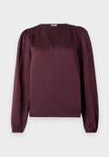 VILA VIELLETTE L/S SMOCK SATIN TOP - NOOS
