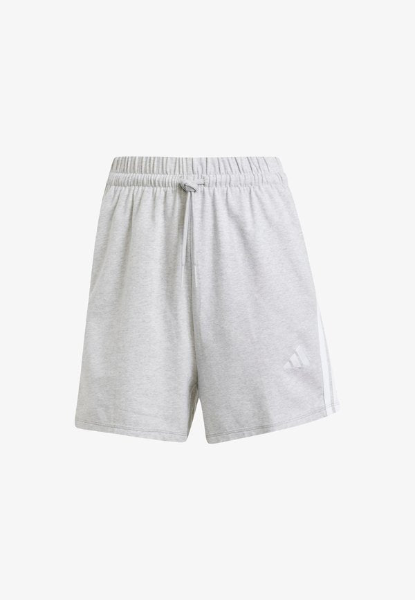 adidas Sportswear ESSENTIALS 3 STRIPES SHORTS - Sports shorts - light grey heather white