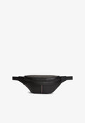 Tommy Hilfiger LOGO PEBBLE GRAIN BUM BAG - Bum bag - black
