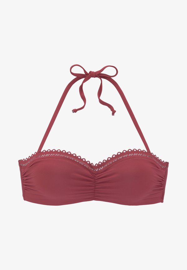 s.Oliver BANDEAU - Bikini top - rostrot