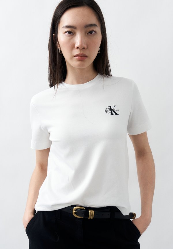 Calvin Klein Jeans MONOGRAM TEE - Basic T-shirt - bright white