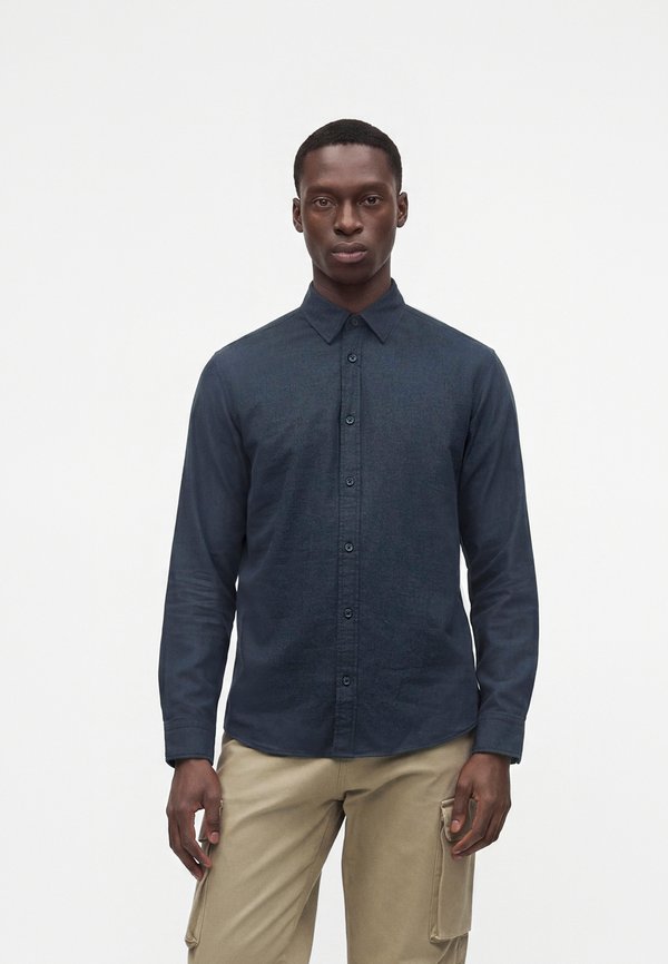 Jack & Jones JJEFIELD MELANGE SHIRT LS SN - Shirt - navy blazer
