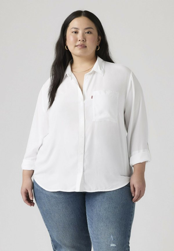 Levi's® PLUS DARLENE - Button-down blouse - bright white - whites -