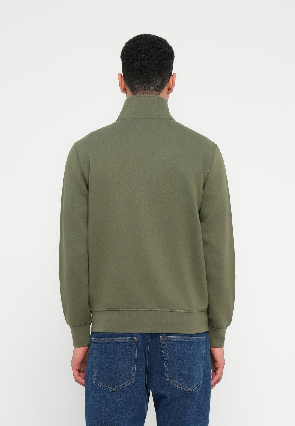 STAND-UP COLLAR ZIP-THRU FLEECE SWEATSHIRT Media 4
