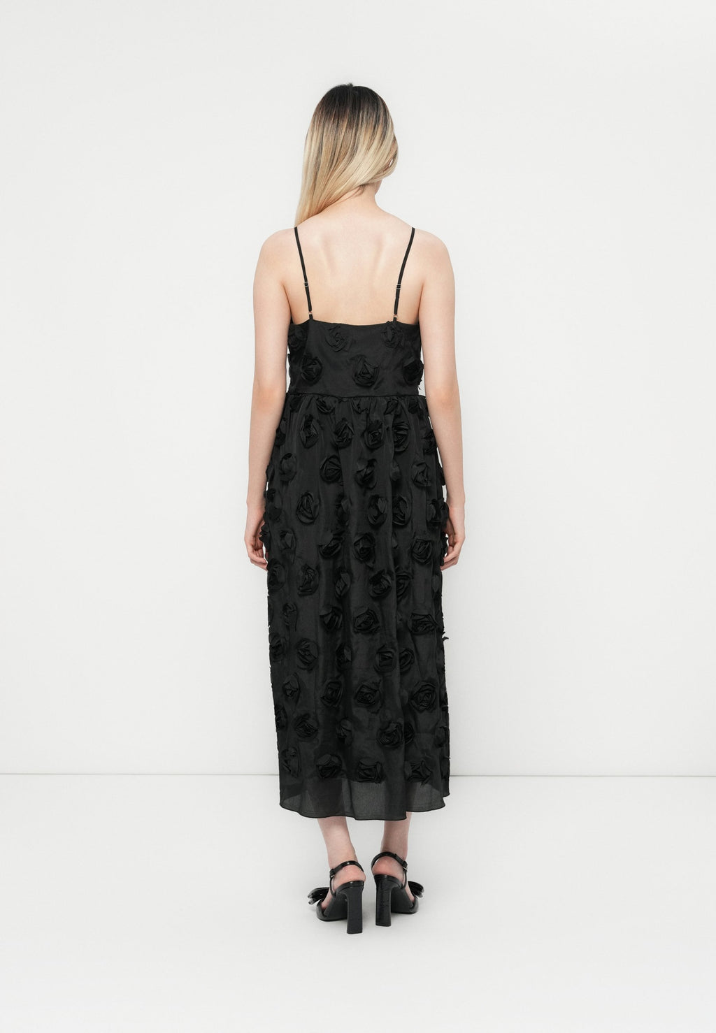 YAS YASROSSIE STRAP MIDI DRESS