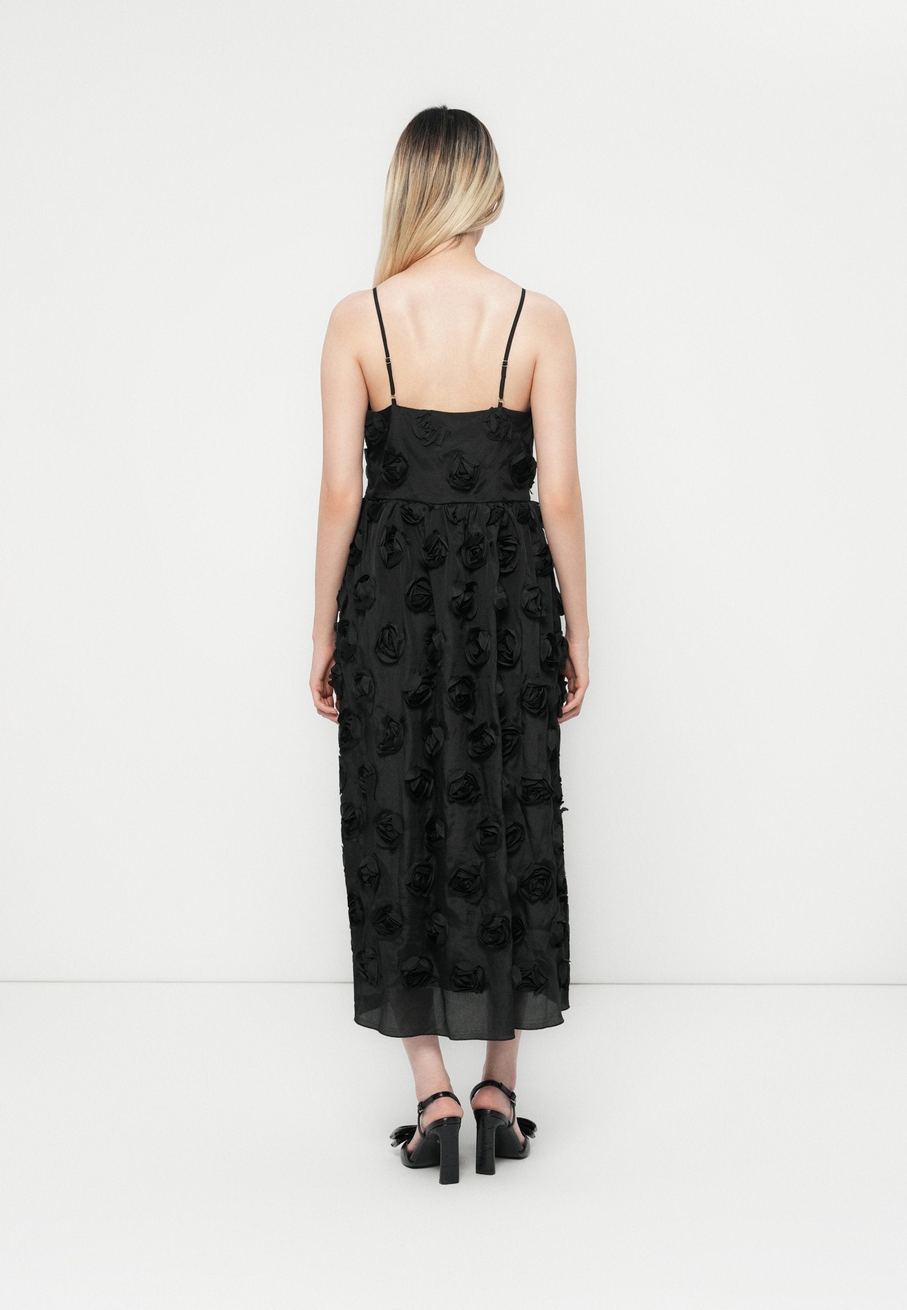 YAS YASROSSIE STRAP MIDI DRESS