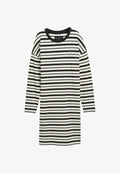 TOM TAILOR BODYWEAR GESTREIFTES - Nightie - grey dark horizontal stripe