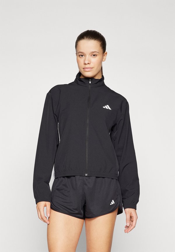 adidas Performance WORKOUT ESSENTIALS 3-STRIPES WOVEN WARM UP JACKET - Training jacket - black/white