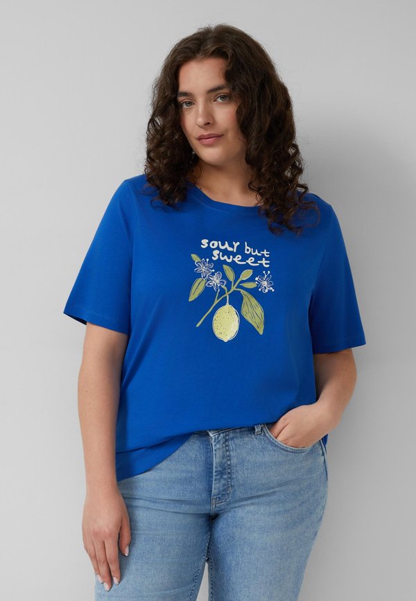 s.Oliver T-SHIRT - Print T-shirt - royalblau