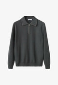 Mango Long sleeved top - gris foncé