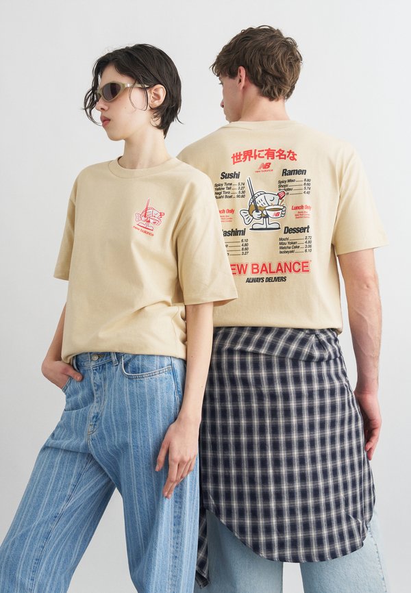 New Balance RAMEN UNISEX  - Print T-shirt - toasted sesame