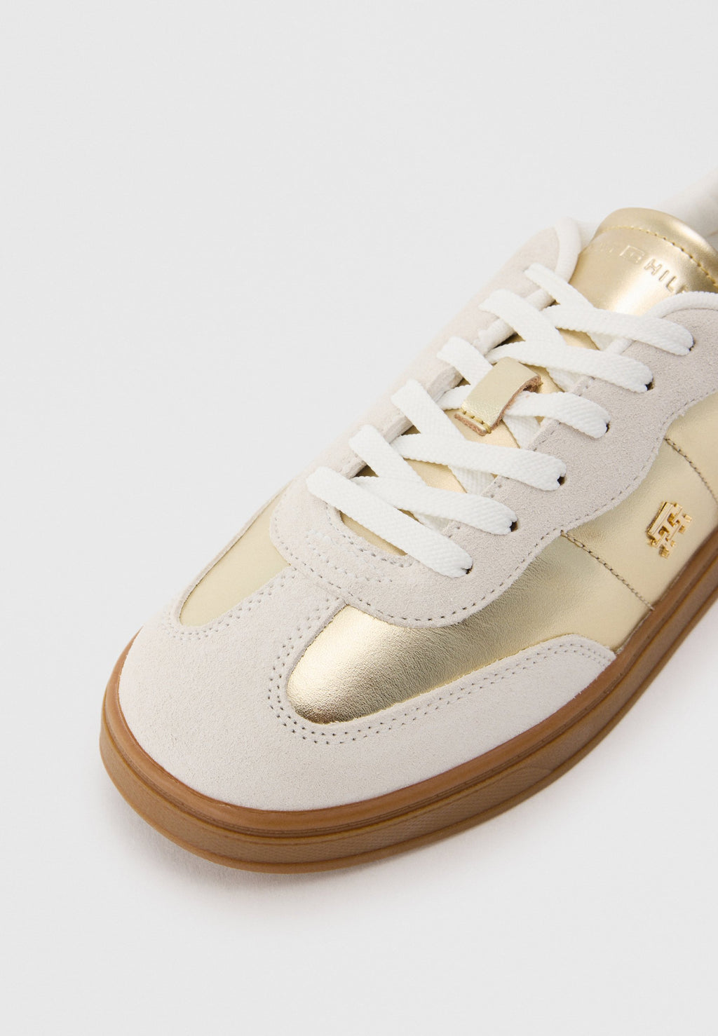 TH MONOGRAM METALLIC LEATHER TRAINERS Media 5