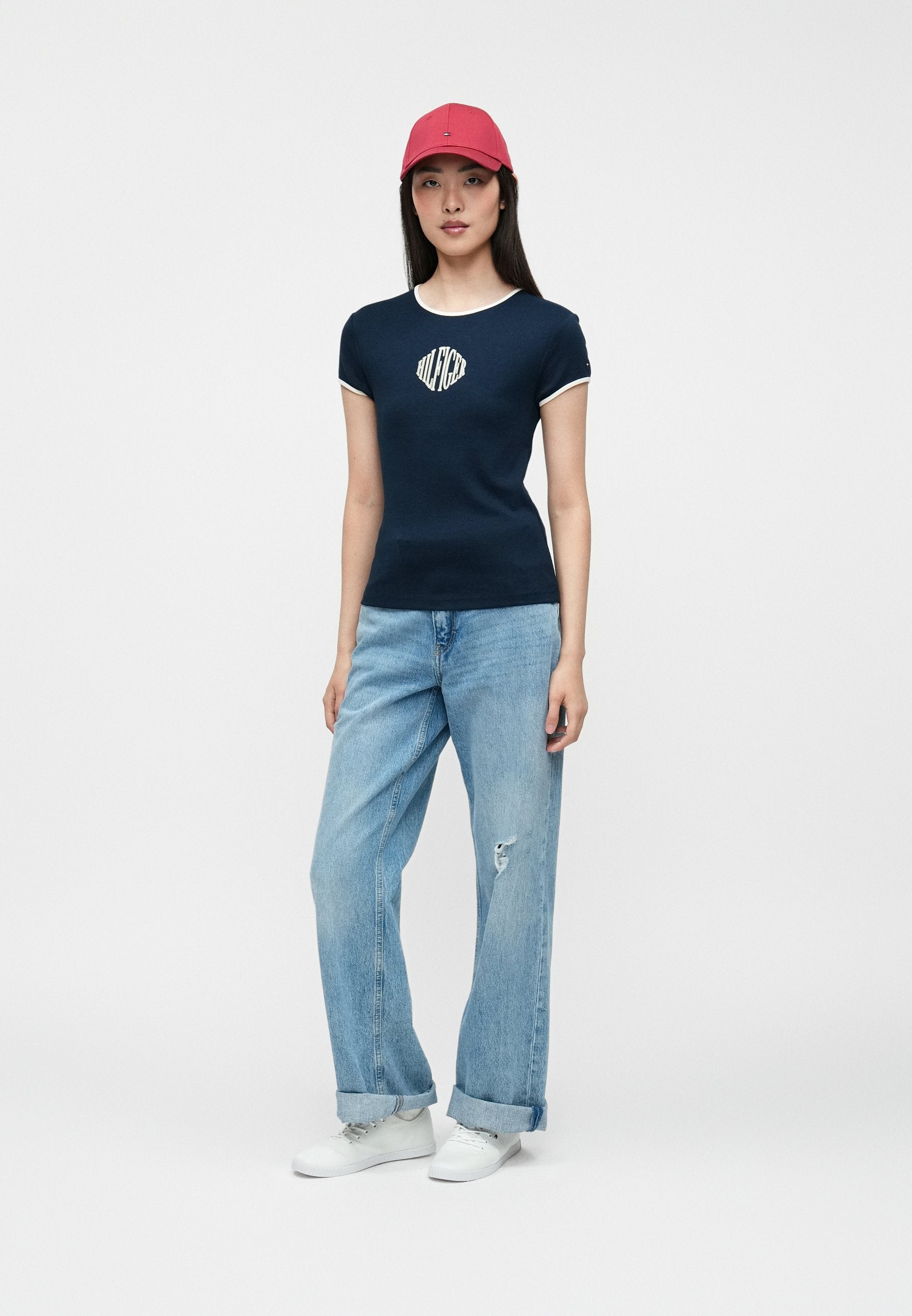 LOGO SLIM RINGER T-SHIRT Media 2